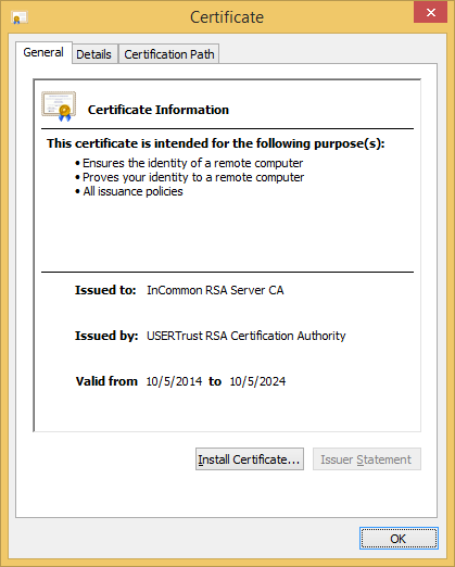 usertrust rsa certification authority